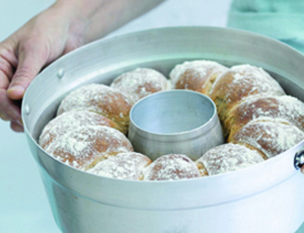 חלת כתר פטריות לראש השנה